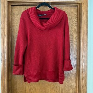 Verve Ami red knit 3/4 sweater XL